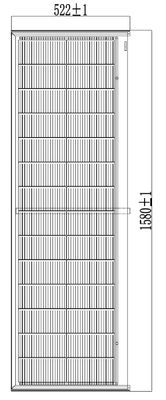 HJT CELLS 80W 90W Odporne na działanie pogody Czarne szkło hartowane BIPV Płytki słoneczne Łatwa instalacja