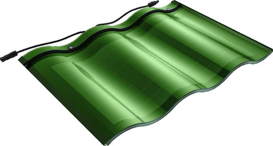 CIGS CELLS 18 W prostokątne czarne szkło hartowane BIPV płytki słoneczne UL wymienione IP67 Łatwe w instalacji