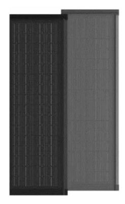 HJT CELLS 80W 90W Odporne na działanie pogody Czarne szkło hartowane BIPV Płytki słoneczne Łatwa instalacja