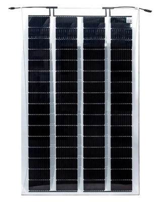 210-220w Podwójne szkło Bipv Budynek Zintegrowany fotonapalne 45% Przekaźnik 4*18 ogniw słonecznych