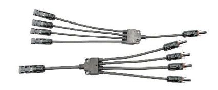 4 do 1 łączniki odnośniki słoneczne Y miedziane PV004-4T1 Standardowy IEC 62852:2014/CE