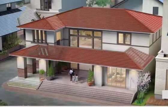 Długa Czarna Monokrystaliczna Dachówka Solarna - Panel o mocy 105W i wysokiej wydajności 188W/m²